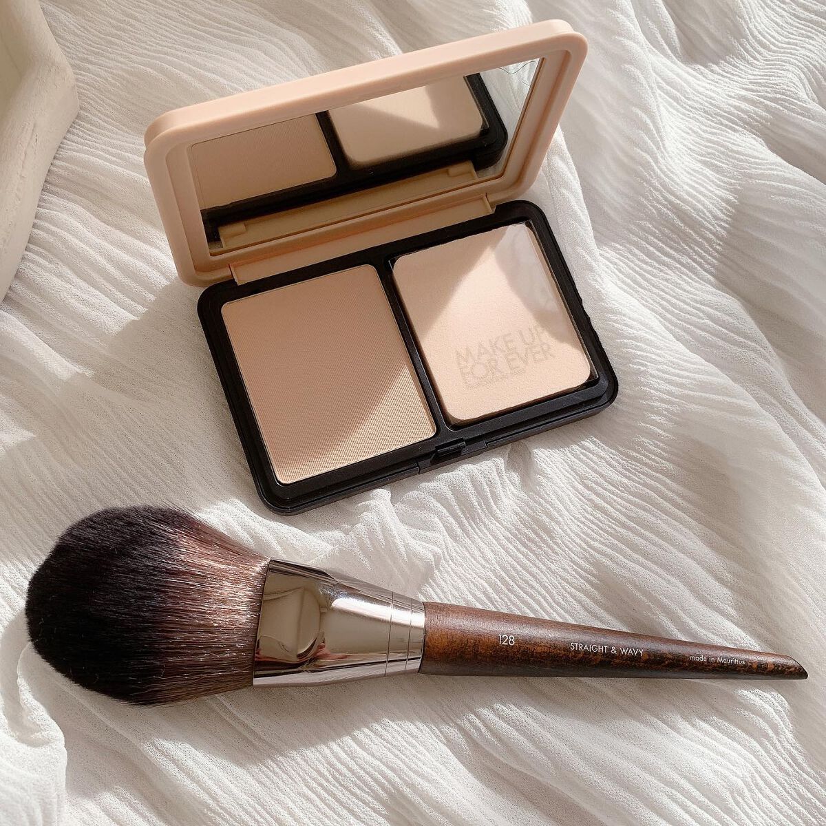 プレシジョンパウダーブラシ 128/MAKE UP FOR EVER/メイクブラシを使ったクチコミ（1枚目）