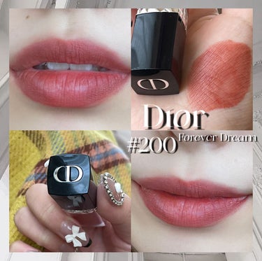 ルージュ ディオール フォーエヴァー リキッド 200 フォーエヴァー ドリーム/Dior/口紅を使ったクチコミ（1枚目）