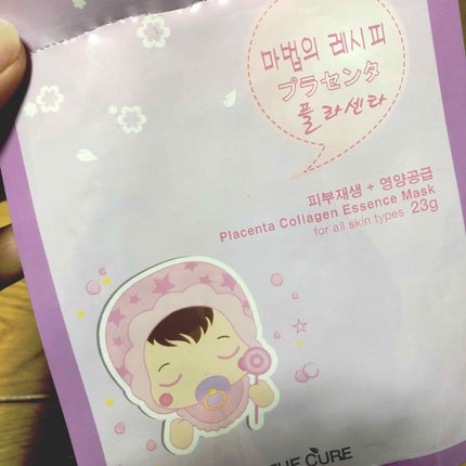 プラセンタコラーゲンエッセンスマスク/THE CURE(ザキュア)/シートマスク・パックを使ったクチコミ(1枚目)