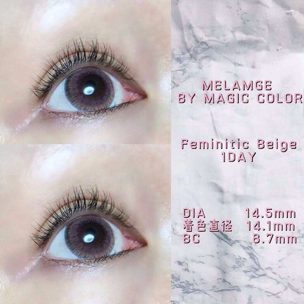 MELANGE 1day/MELANGE BY MAGICCOLOR/ワンデー(1DAY)カラコンを使ったクチコミ(3枚目)