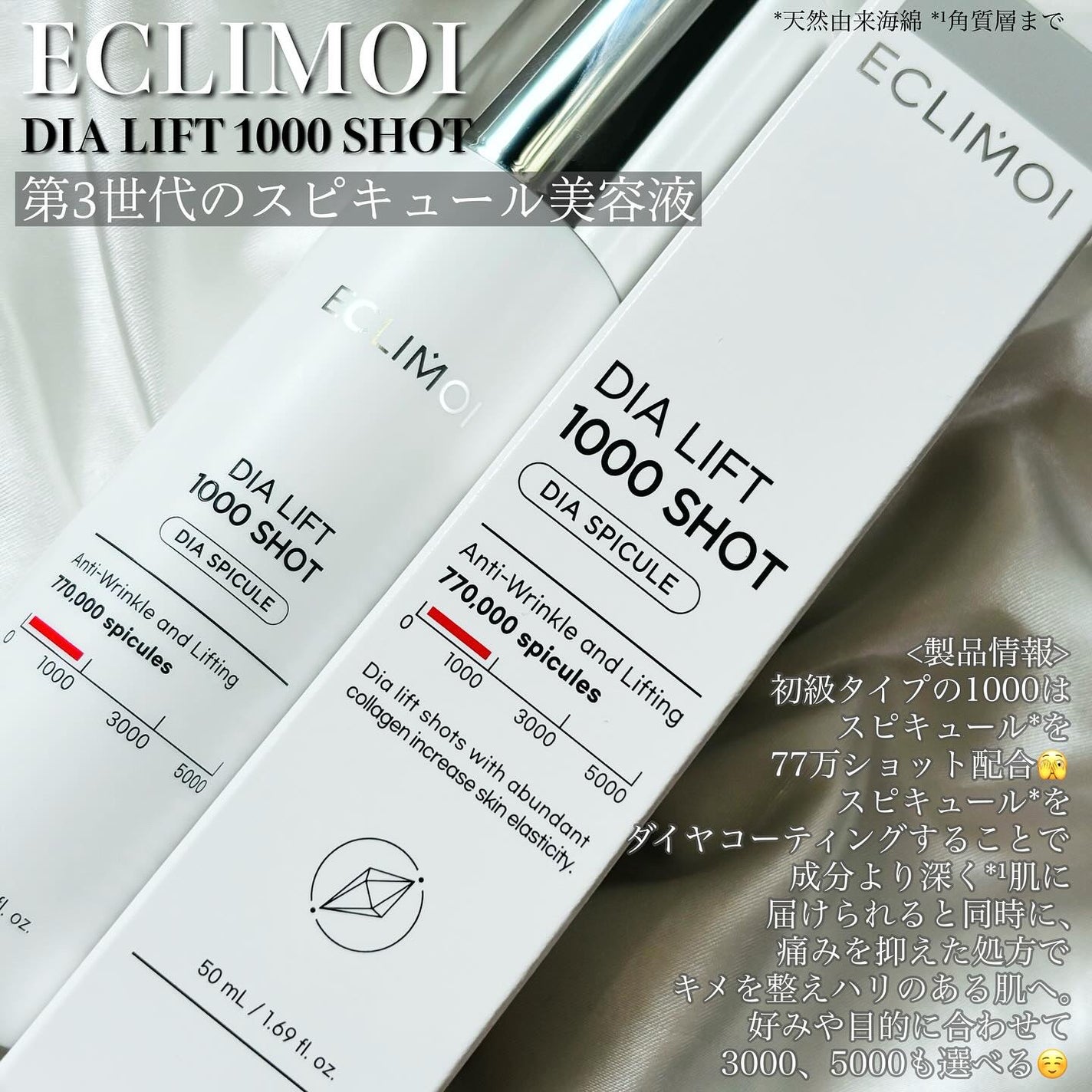 ダイヤリフト1000 SHOT/ECLIMOI/ブースター・導入液を使ったクチコミ(2枚目)