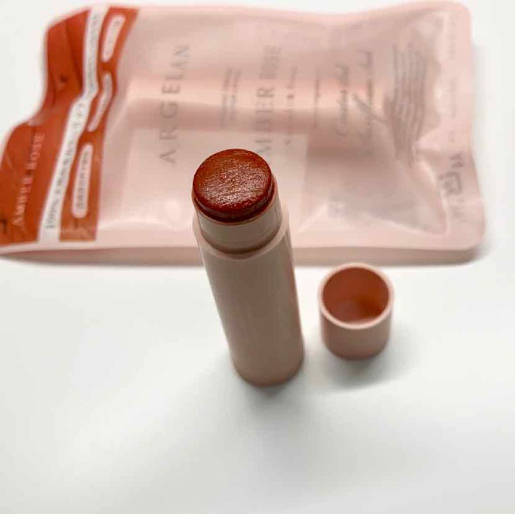 カラーリップスティック アンバーローズ/アルジェラン/リップクリームを使ったクチコミ（2枚目）