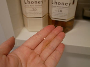 ディープモイスト シャンプー1.0／ヘアトリートメント2.0/&honey/シャンプー・コンディショナーを使ったクチコミ（2枚目）