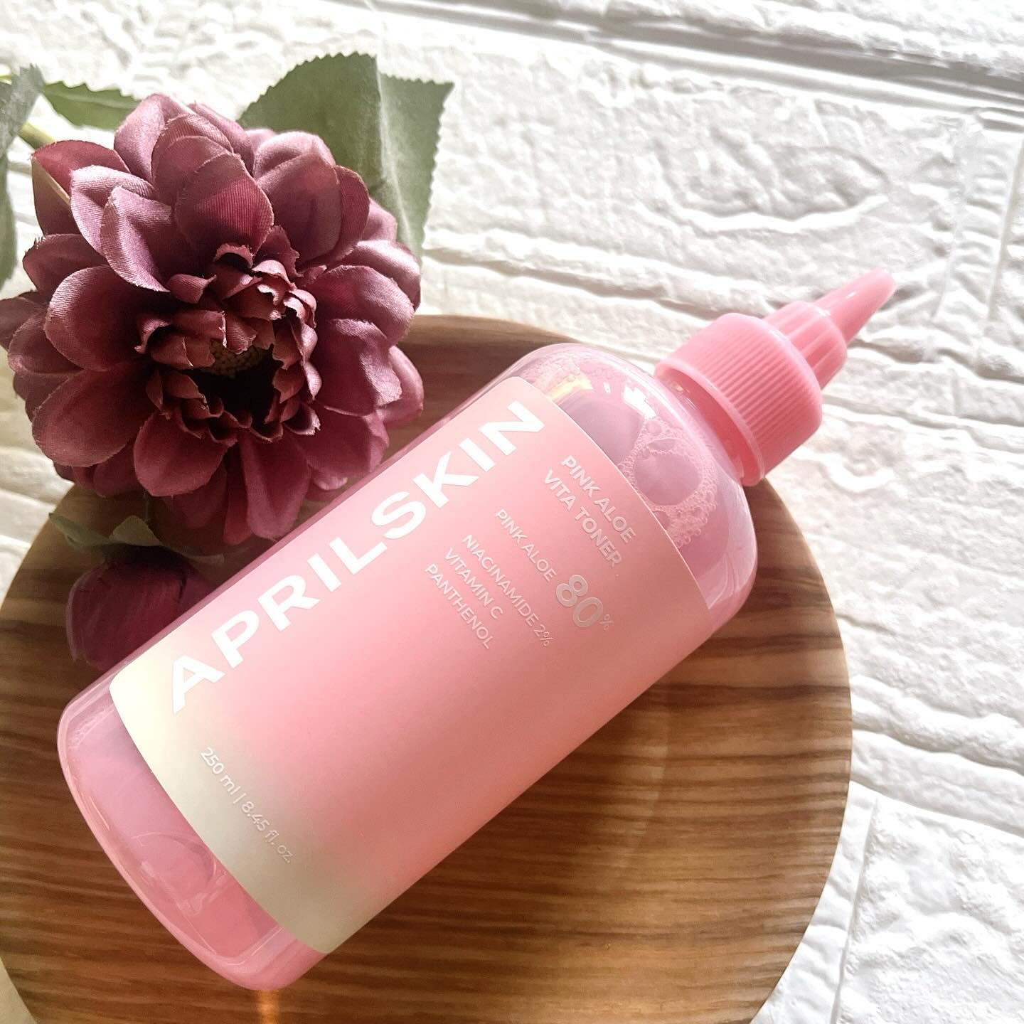ピンクアロエビタトナー/APRILSKIN/化粧水を使ったクチコミ（2枚目）