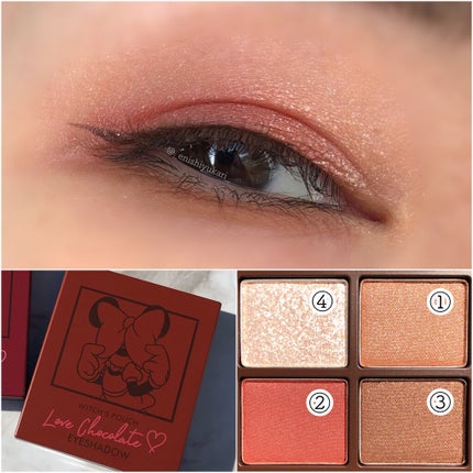 Love Chocolate アイシャドウ/Witch's Pouch/アイシャドウパレットを使ったクチコミ(3枚目)