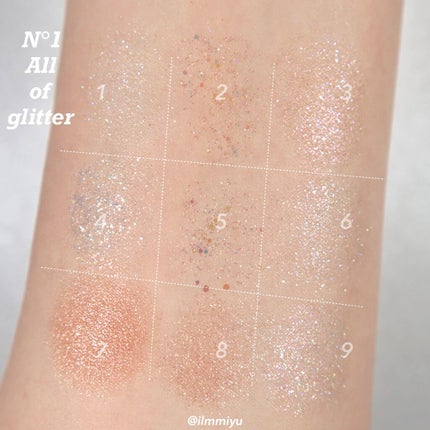 グリッターペディアアイパレット/unleashia/アイシャドウパレットを使ったクチコミ(5枚目)