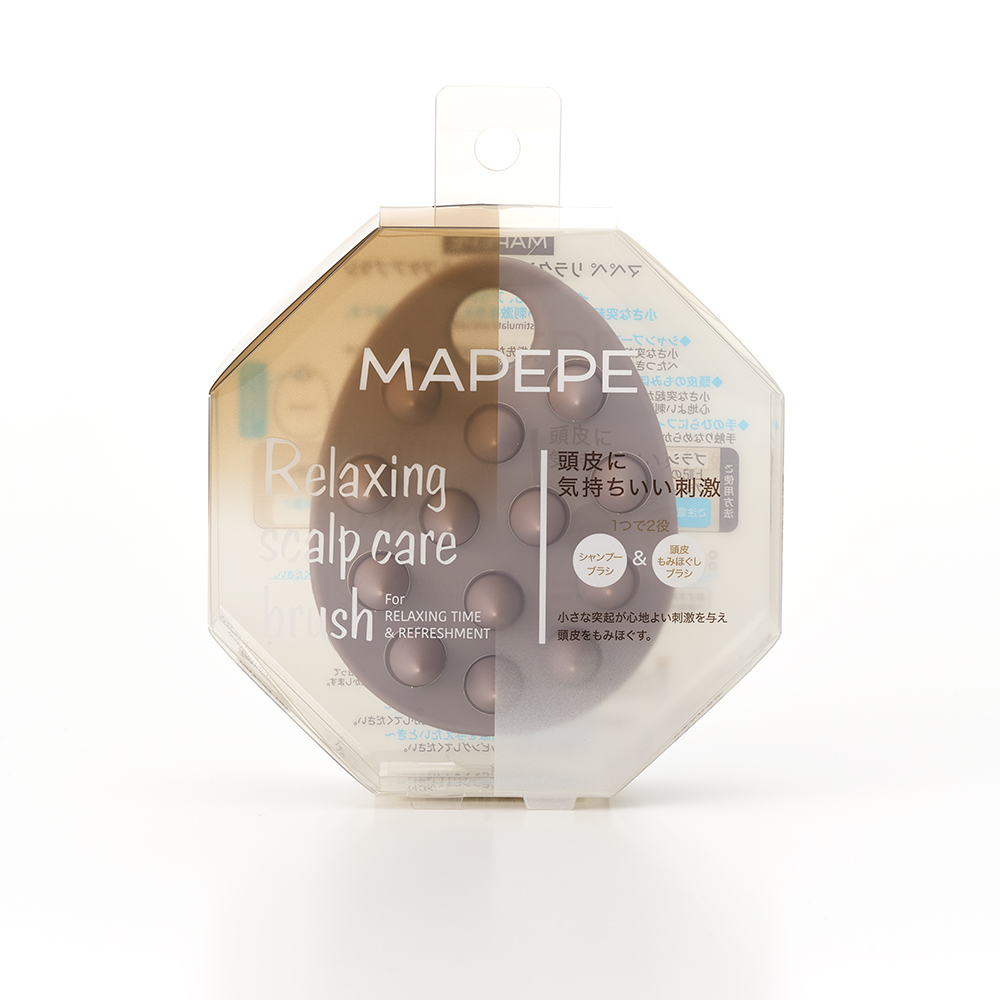 リラクシングスカルプケアブラシ | パープルベージュ マペペ | LIPS