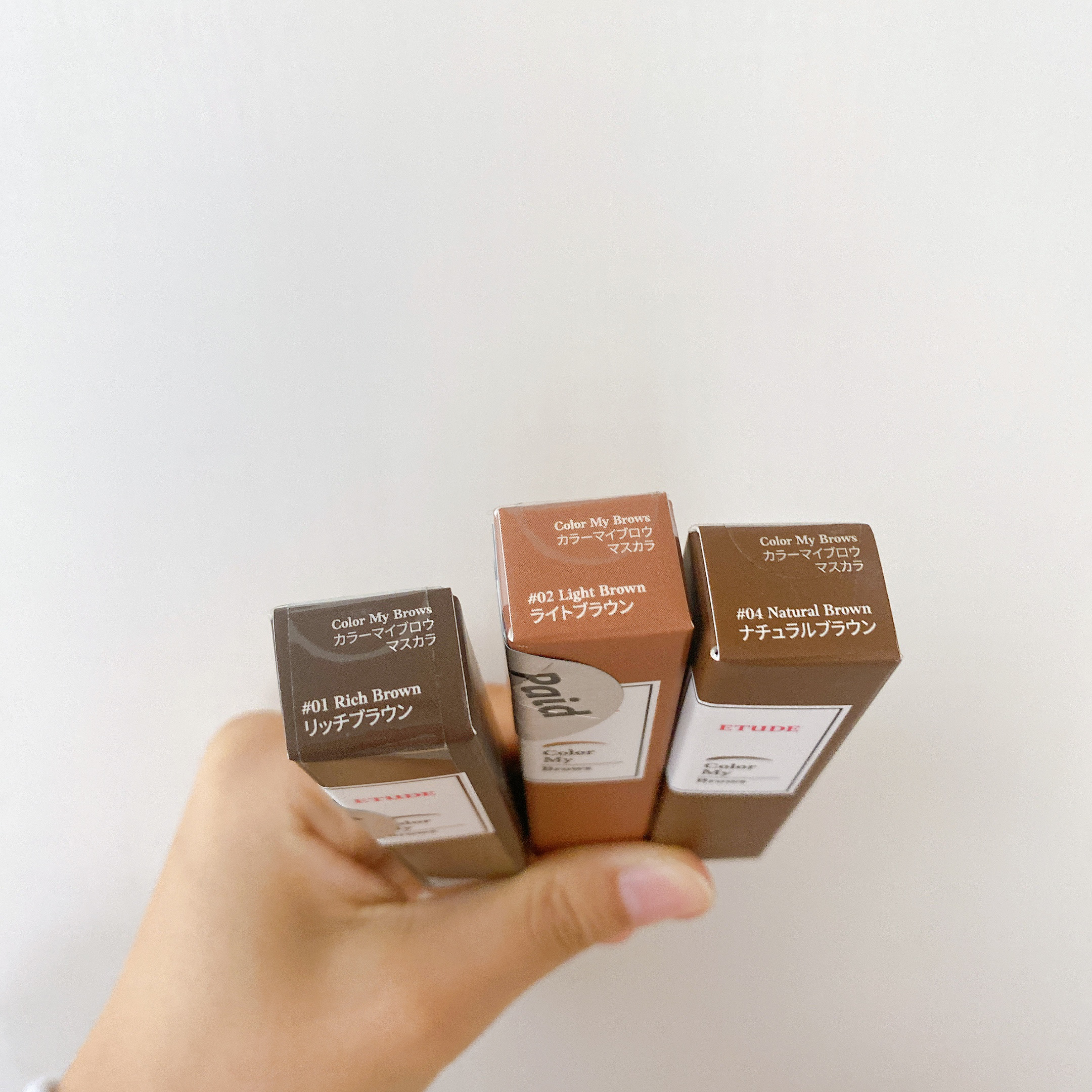 カラーマイブロウマスカラ 4号 ナチュラルブラウン/ETUDE/眉マスカラを使ったクチコミ（3枚目）