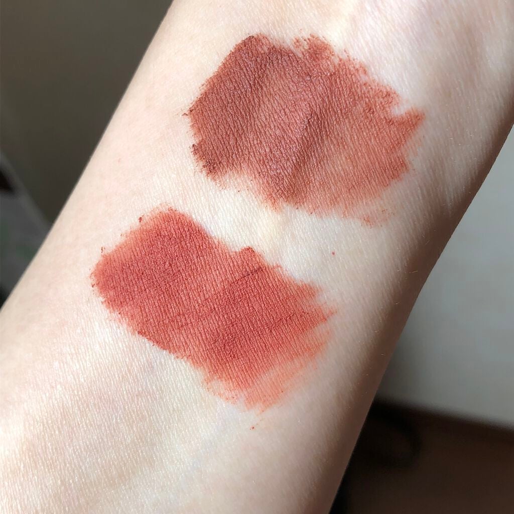 琥珀セミマットリップ/Joocyee/口紅を使ったクチコミ(5枚目)