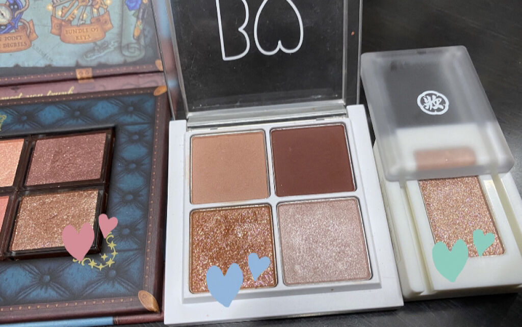 麻雀アイシャドウ 九索【チューソウ】オレンジスパークル/和粧/単色アイシャドウを使ったクチコミ（1枚目）