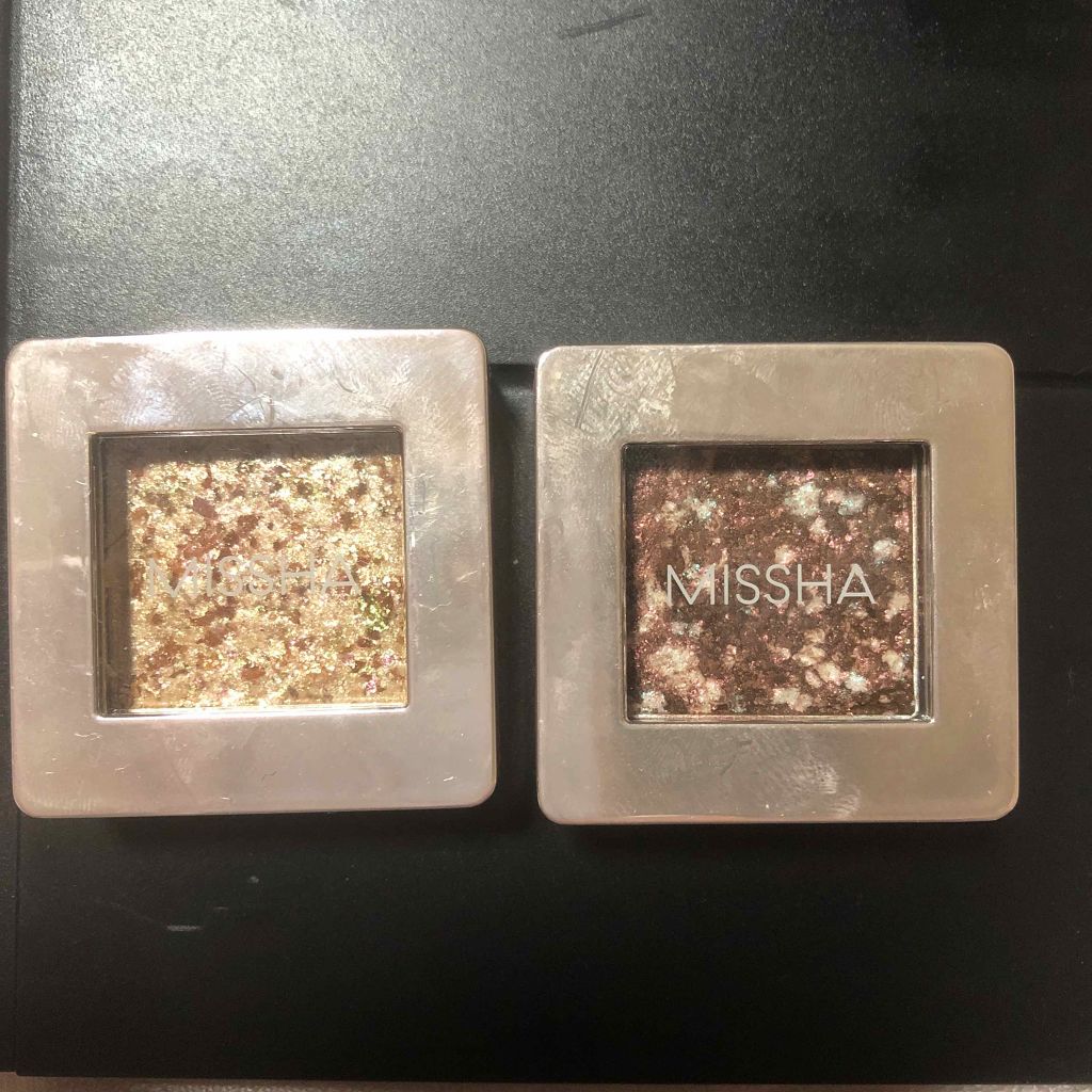 グリッタープリズム シャドウ/MISSHA/グリッターを使ったクチコミ（1枚目）
