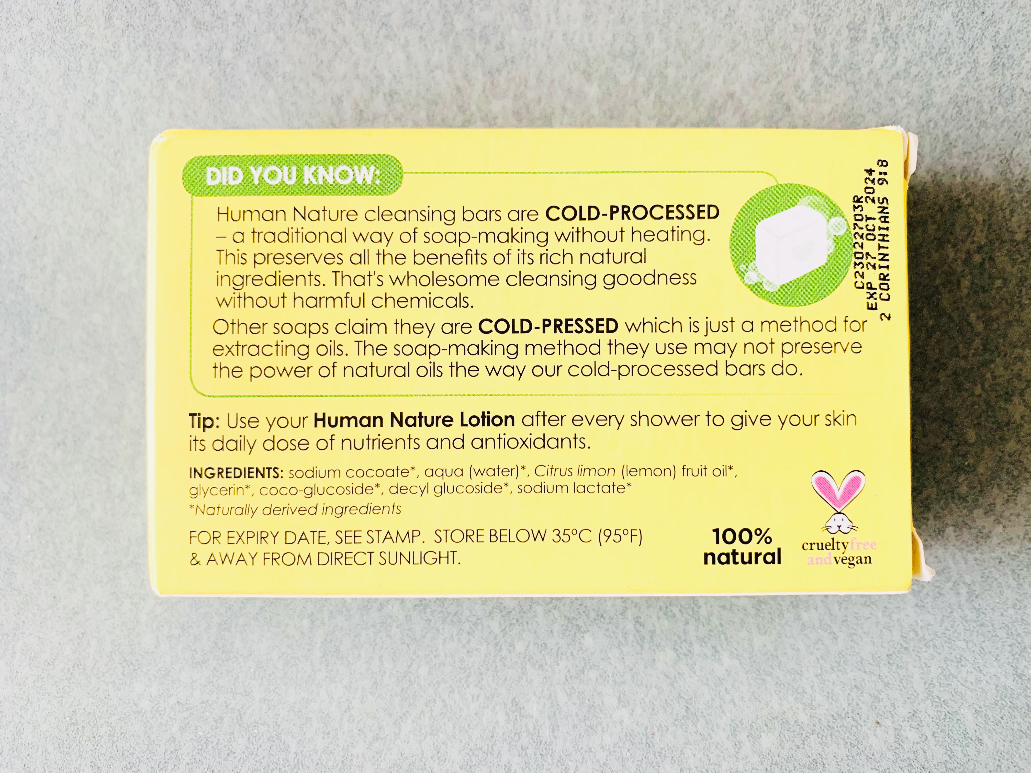 Cleansing Bar/Human Nature/洗顔石鹸を使ったクチコミ（2枚目）