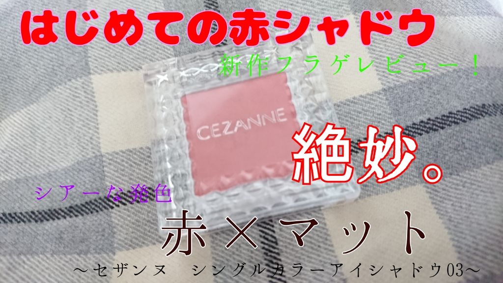 シングルカラーアイシャドウ/CEZANNE/単色アイシャドウを使ったクチコミ(1枚目)