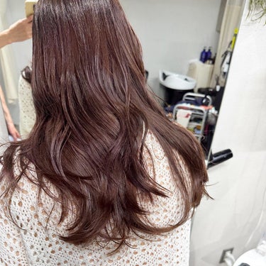 junjun_hair_make on LIPS 「チャンウォニョンちゃんのヘアカラーをご紹介✨ローズ系のカラーに..」（5枚目）