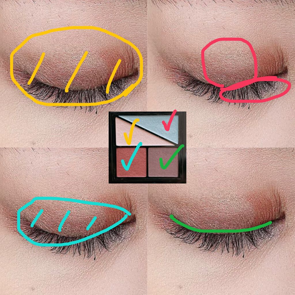 UR GLAM VELVET EYE COLOR PALETTE/U R GLAM/アイシャドウパレットを使ったクチコミ(2枚目)