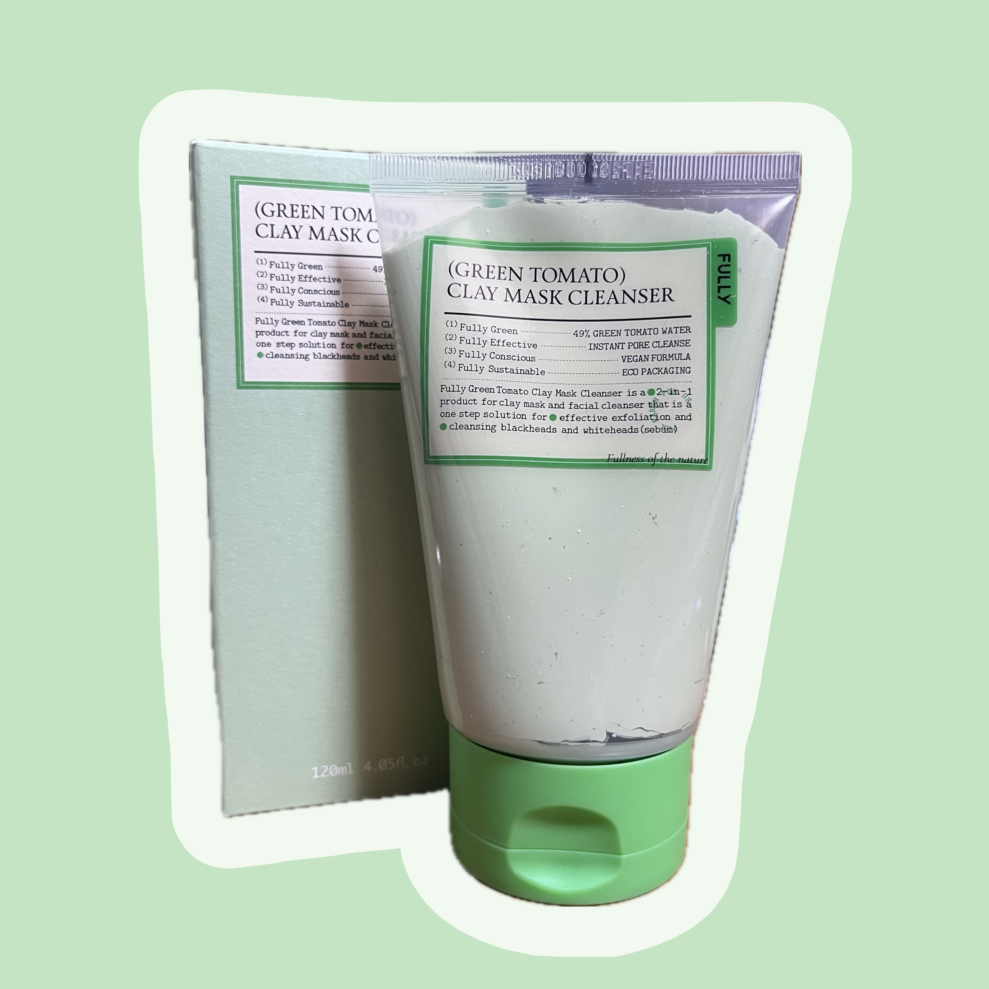 グリーントマトクレイマスククレンザー/FULLY/洗い流すパック・マスクを使ったクチコミ（1枚目）