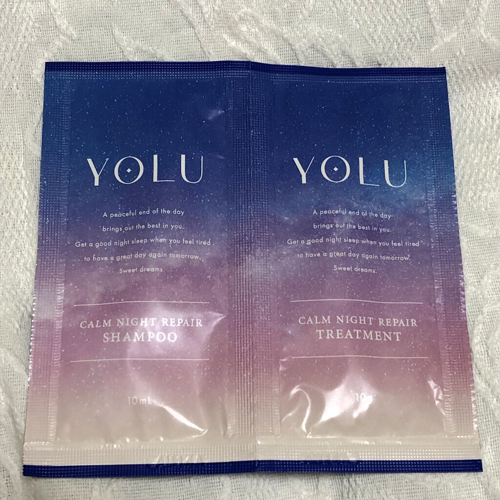 カームナイトリペアシャンプー／トリートメント/YOLU/市販シャンプーを使ったクチコミ（1枚目）
