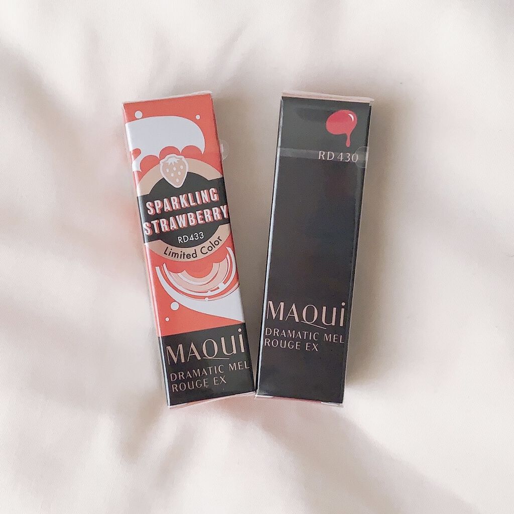 ドラマティックルージュEX スパークリングフルーツカラー RD4331 スパークリングストロベリー/マキアージュ/口紅を使ったクチコミ（1枚目）