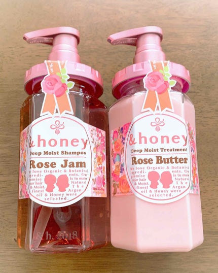 ディープモイスト 限定Rose Jam&Butter ペアセット/&honey/シャンプー・コンディショナーを使ったクチコミ(1枚目)