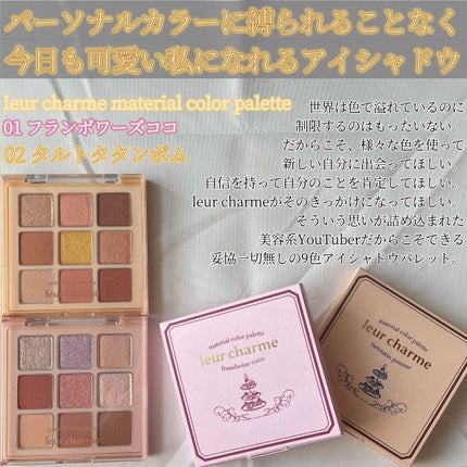 マテリアルカラーパレット/leur charme/アイシャドウパレットを使ったクチコミ(2枚目)