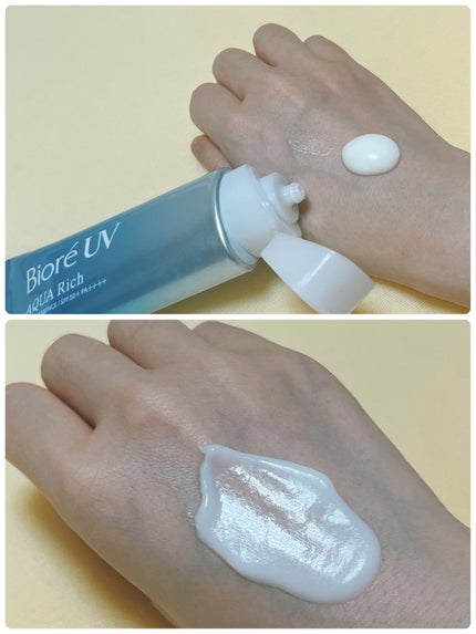 ビオレUV アクアリッチ ウォータリージェル/ビオレ/日焼け止めジェルを使ったクチコミ(4枚目)