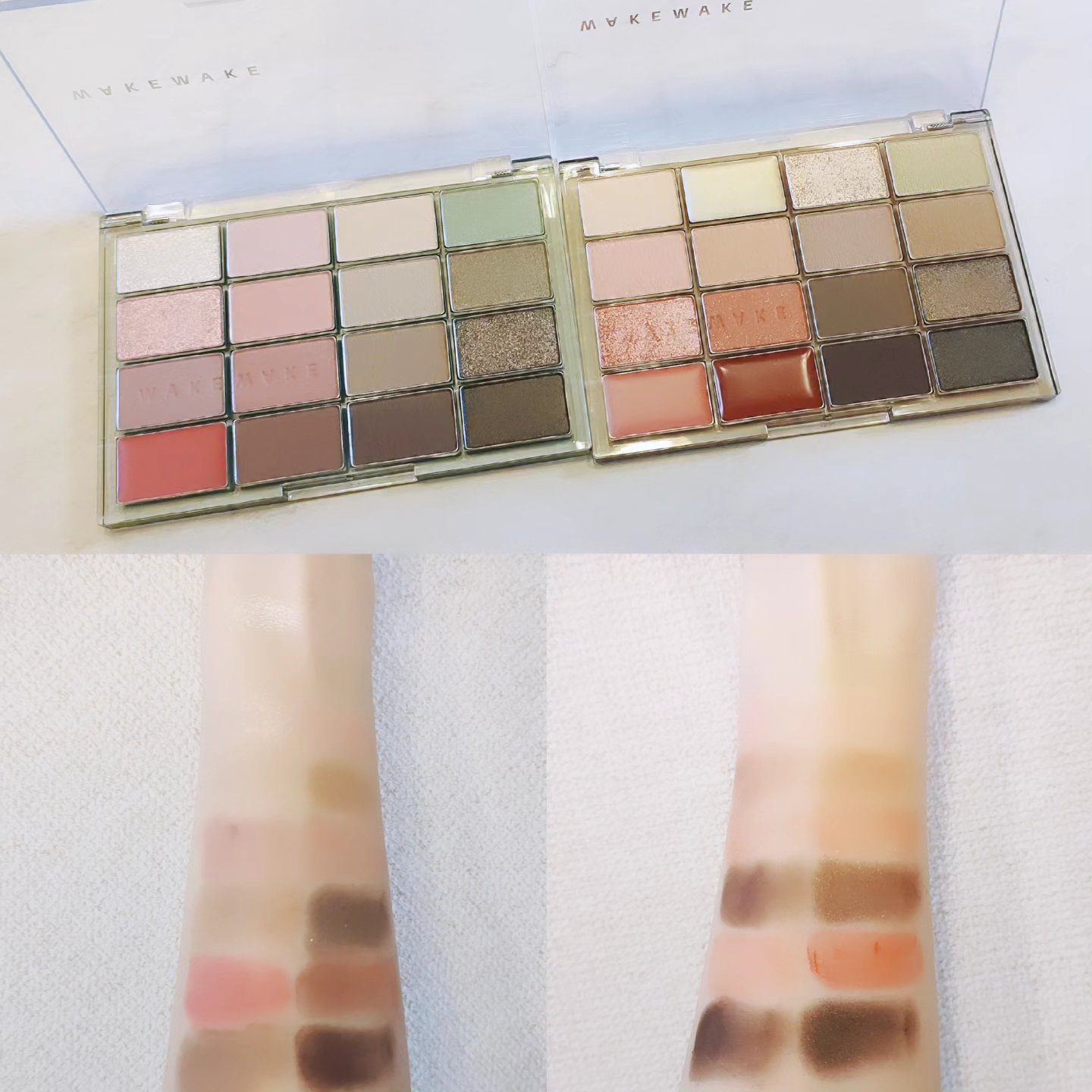 ソフトブラーリングアイパレット/wakemake/アイシャドウパレットを使ったクチコミ（1枚目）