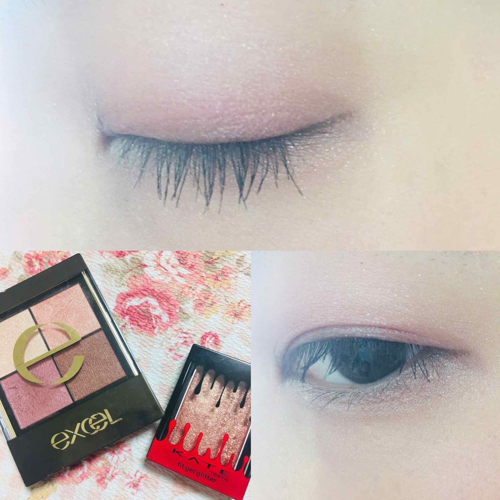 フィットジェルグリッター/KATE/ジェル・クリームアイシャドウを使ったクチコミ（2枚目）