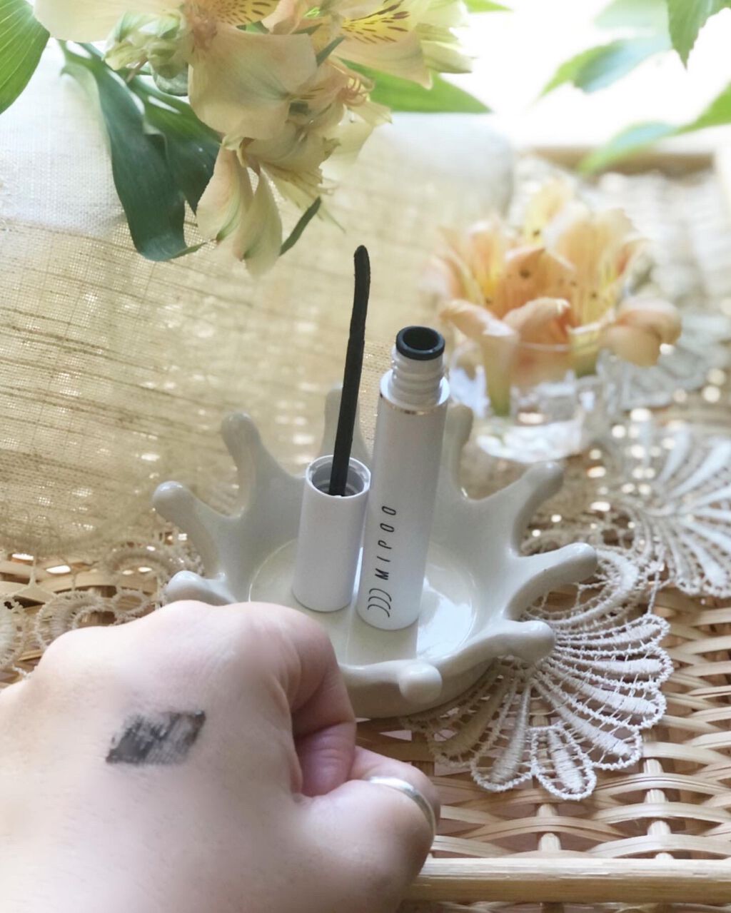 カラーマスカラ/MiPOO/マスカラを使ったクチコミ(3枚目)