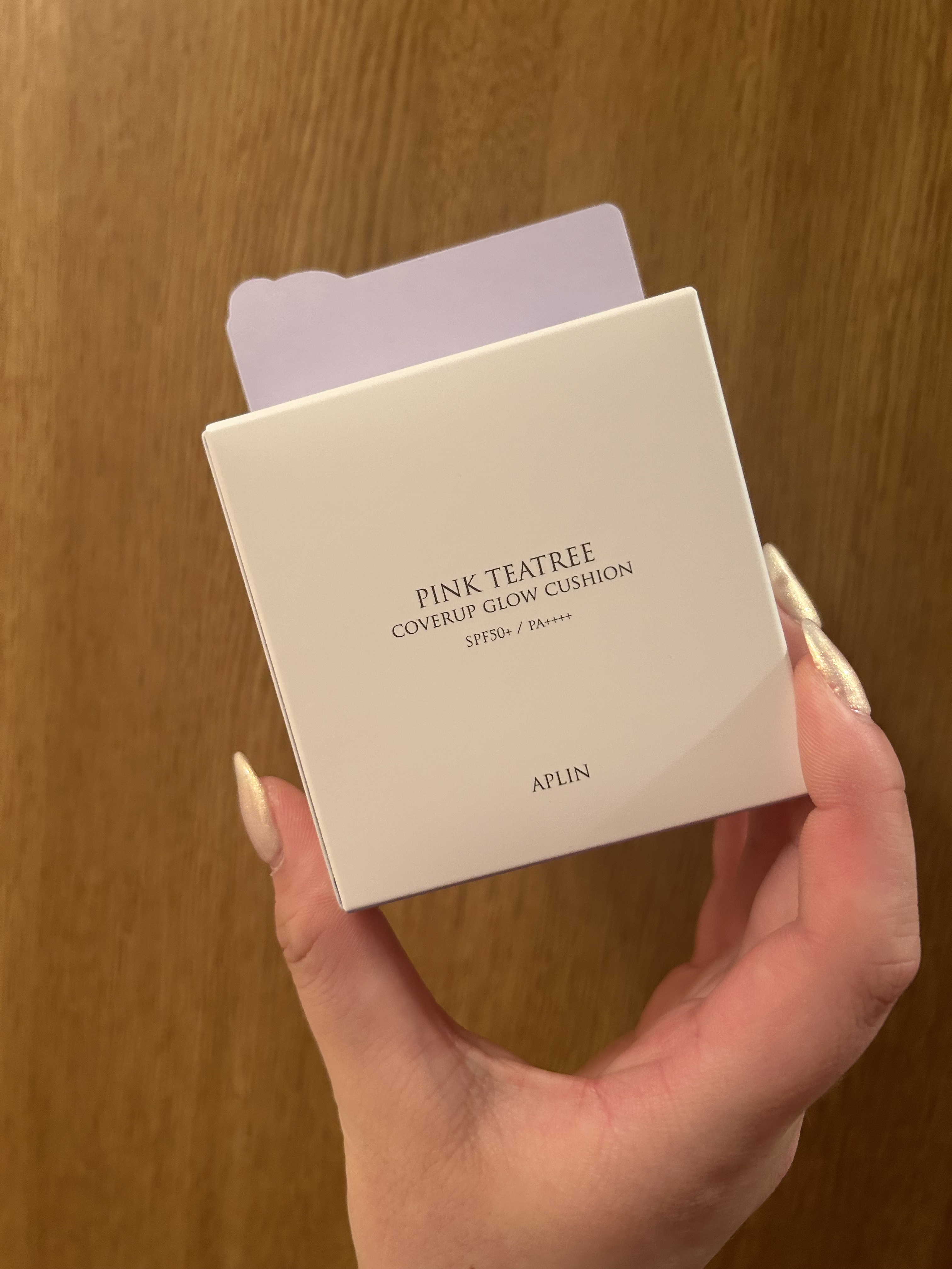ピンクティーツリーカバーアップグロウクッション/APLIN/クッションファンデーションを使ったクチコミ（3枚目）