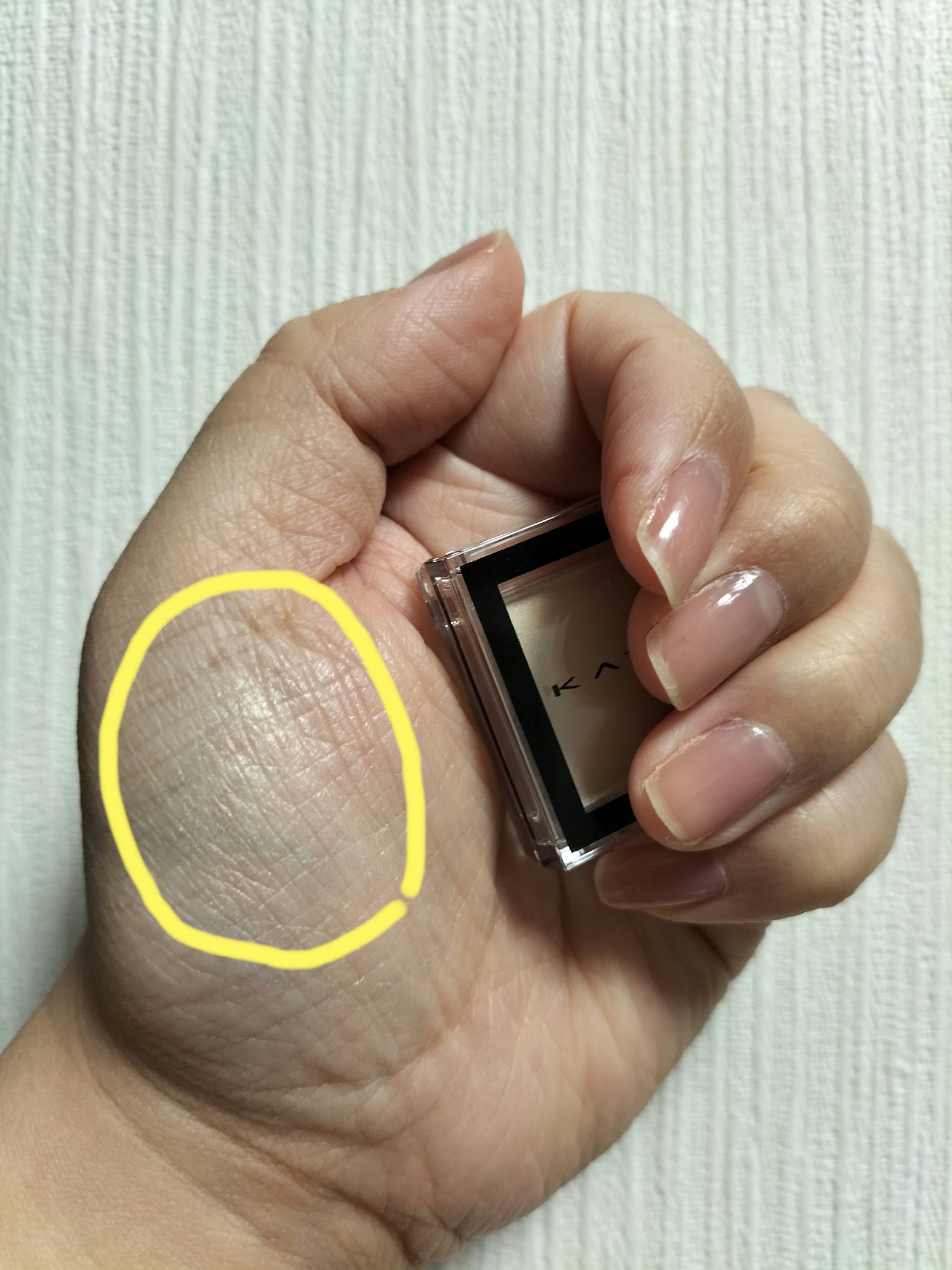 ケイト ザ アイカラー 046 ホワイトベージュ/KATE/単色アイシャドウを使ったクチコミ（3枚目）