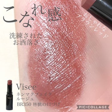 ネンマクフェイク ルージュ BR350 林檎の口づけ/Visée/口紅を使ったクチコミ（1枚目）