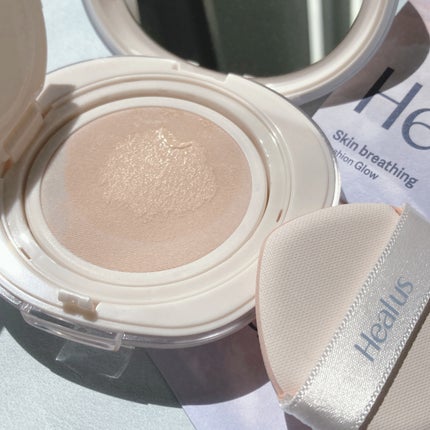 ブリージンググロークッション/Healus/クッションファンデーションを使ったクチコミ(2枚目)