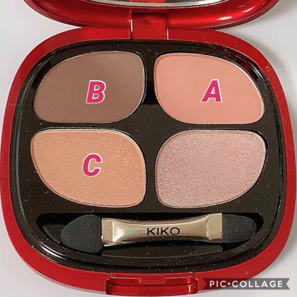 スモーキーアイシャドウクワッド/KIKO/アイシャドウパレットを使ったクチコミ（3枚目）