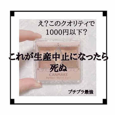 【旧品】パーフェクトスタイリストアイズ/キャンメイク/パウダーアイシャドウを使ったクチコミ（1枚目）