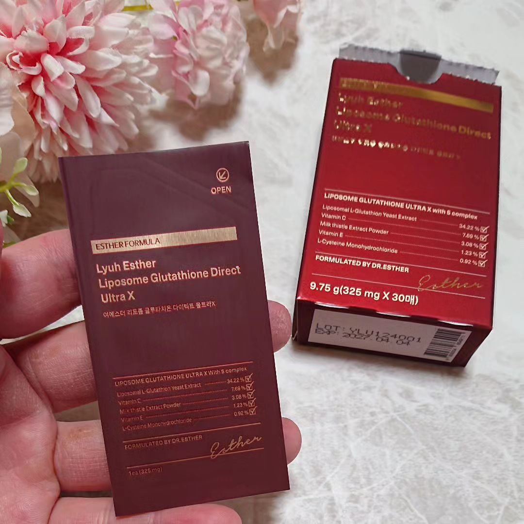 ヨエスターグルタチオンダイレクト５X/ESTHER FORMULA/美容サプリメントを使ったクチコミ（2枚目）