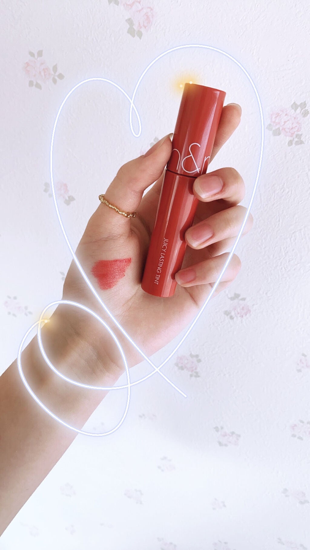 ジューシーラスティングティント/rom&nd/リップティントを使ったクチコミ(2枚目)