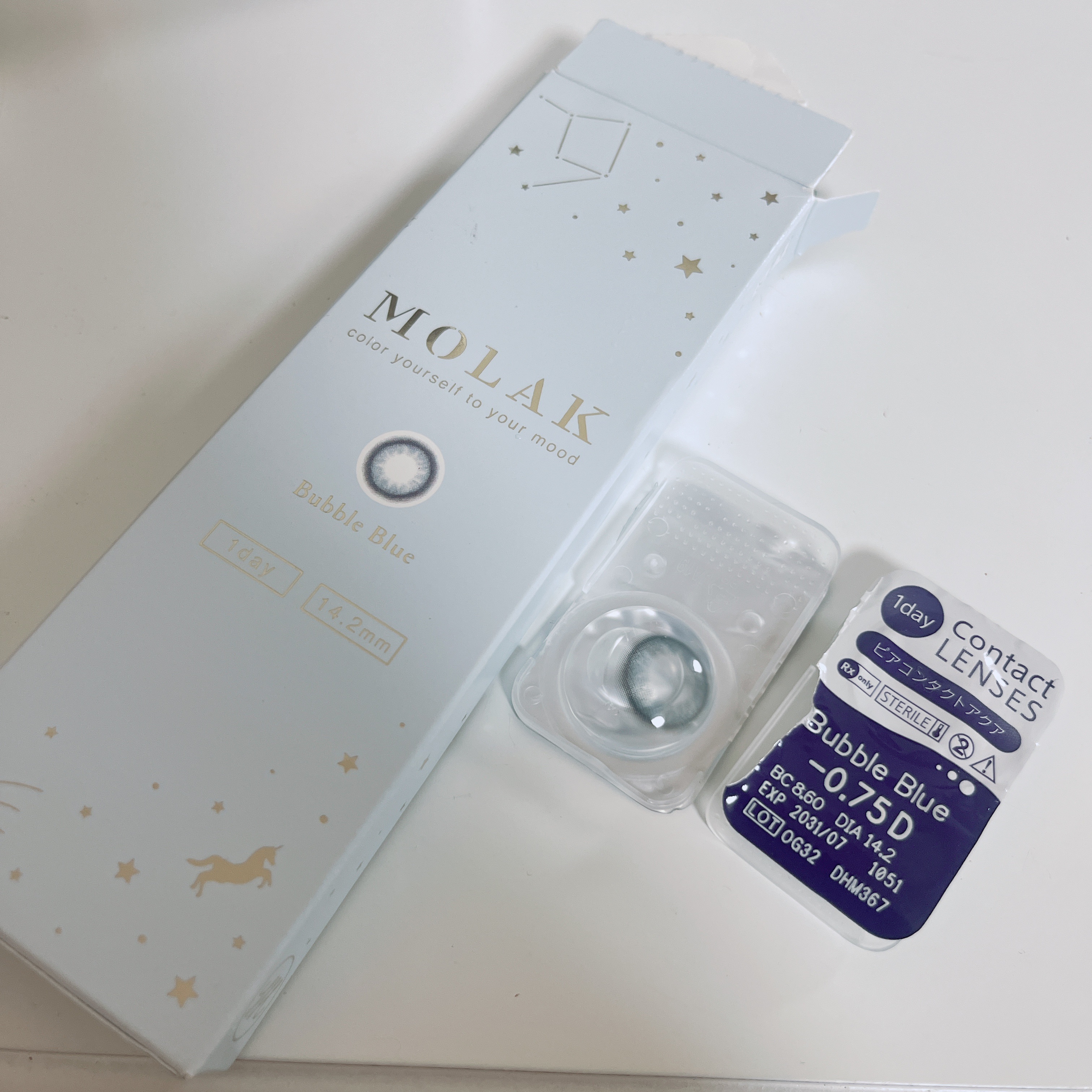 MOLAK 1day バブルブルー/MOLAK/ワンデー（１DAY）カラコンを使ったクチコミ（1枚目）