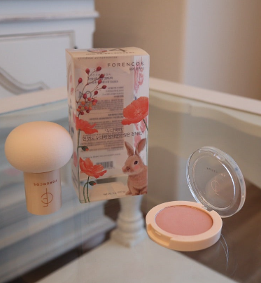 ベアブラッシャー パフ付き/フォレンコス/パウダーチークを使ったクチコミ(2枚目)