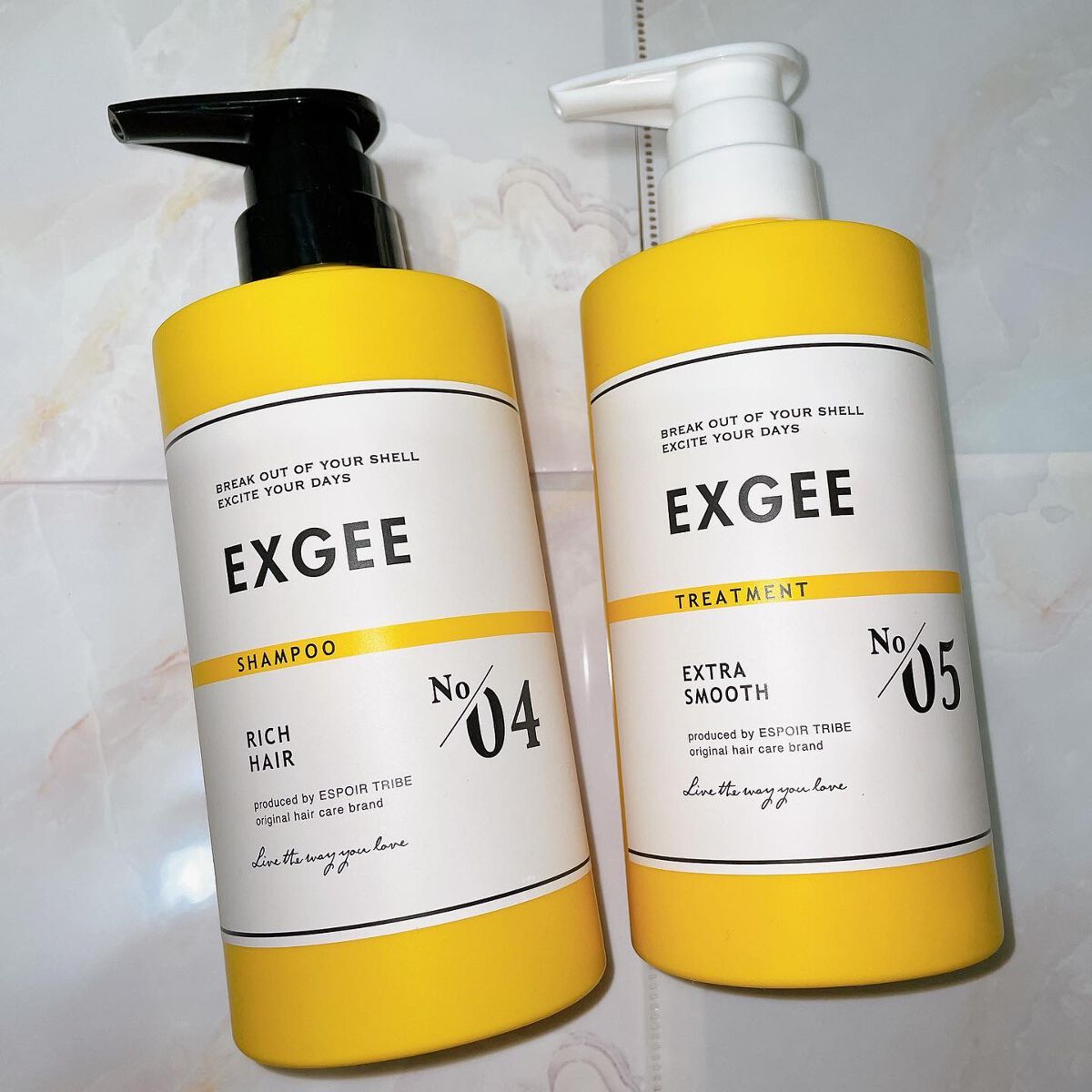 エグジー シャンプー／トリートメント/EXGEE/市販シャンプーを使ったクチコミ（1枚目）