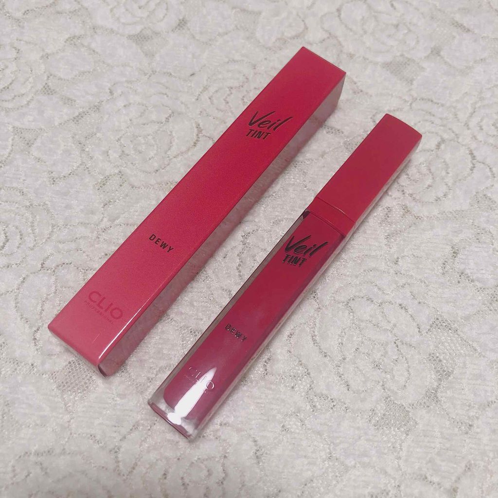 ベール ティント デューイ 04 COMELY PETAL/CLIO/口紅を使ったクチコミ（1枚目）