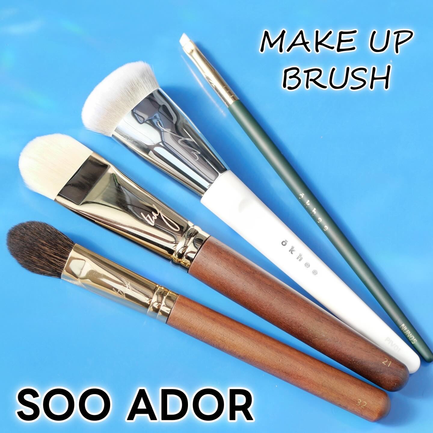 okhee 白玉ファンデーションブラシ/SOOA DOR/メイクブラシを使ったクチコミ（1枚目）