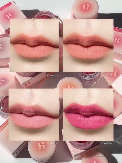 メルティングブラーリップポット/HOLIKA HOLIKA/口紅を使ったクチコミ(6枚目)