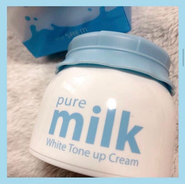 pure milk White Tone up Cream/the SAEM/化粧下地を使ったクチコミ（1枚目）