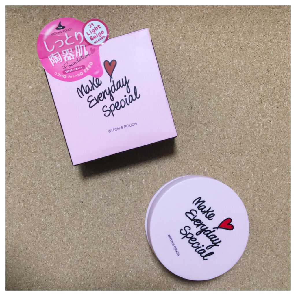 モイスチャーライズ カバー クッション/Witch's Pouch/クッションファンデーションを使ったクチコミ（1枚目）
