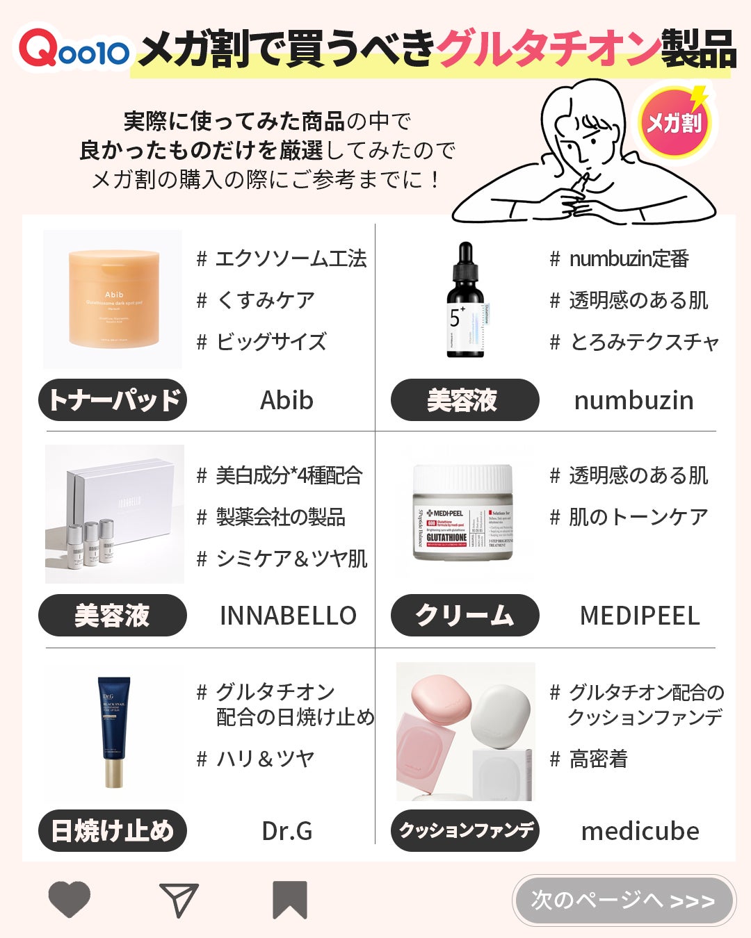 5番 白玉グルタチオンC美容液/numbuzin/美容液を使ったクチコミ(3枚目)