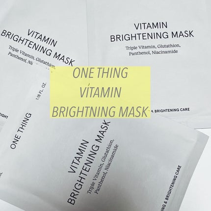 ビタミンブライトニングマスク/ONE THING/シートマスク・パックを使ったクチコミ(1枚目)