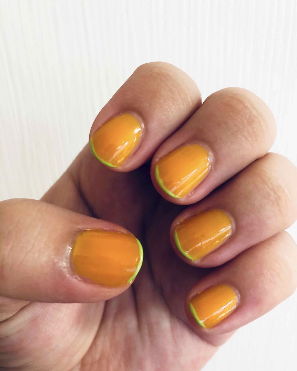 #シンプルネイル,#簡単ネイル,#夏ネイル,#細フレンチネイルのネイルデザイン