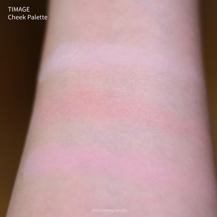 TIMAGE 3色チークパレット/TIMAGE/パウダーチークを使ったクチコミ(6枚目)