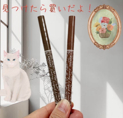 ラスティングリキッドライナー/キャンメイク/リキッドアイライナーを使ったクチコミ(1枚目)
