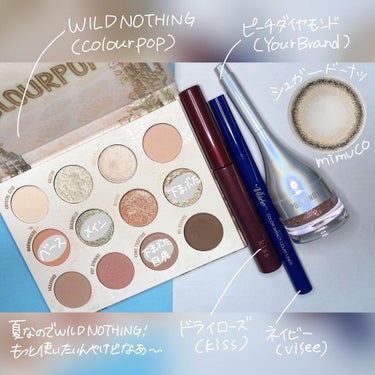  ワイルドナッシング/ColourPop/アイシャドウパレットを使ったクチコミ（2枚目）